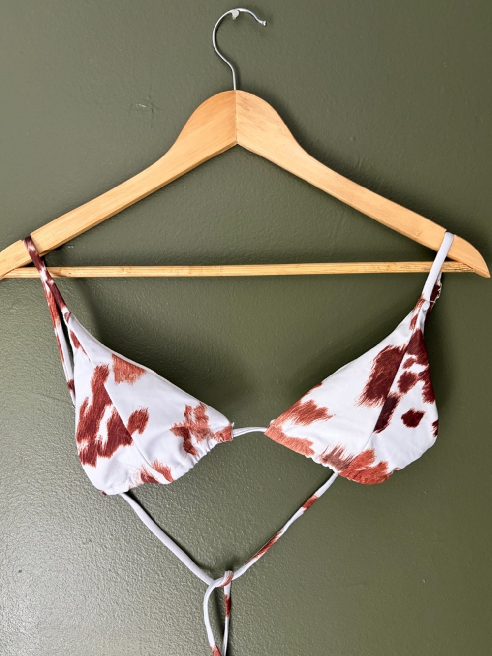 Shein Cow print bikini top
